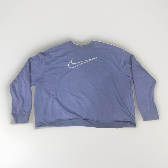 Nike Tops - Nike Women's Dri-Fit Get Fit Cropped Graphic Crewneck Sweatshirt, Size Medium